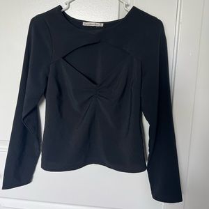 Black cutout top
